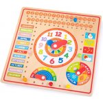Bigjigs Kalendář s hodinami – Zboží Mobilmania