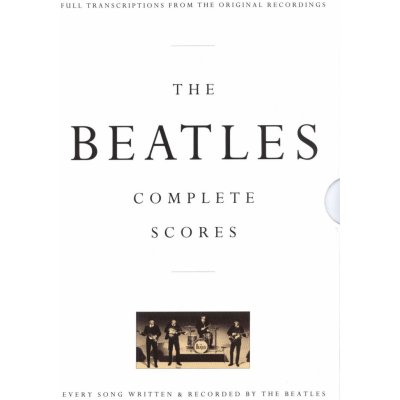 The BEATLES Complete Scores Box Edition partitura notového přepisu celé skupiny z originálních nahrávek – Hledejceny.cz