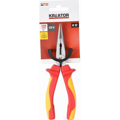 Kleště prodloužené ploché 160mm VDE KREATOR KRTH62904 – Zbozi.Blesk.cz