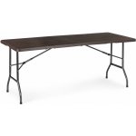 SPRINGOS BANQUET Cateringový stůl skládací 180x75 cm, grafitový – Hledejceny.cz