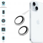 FIXED Camera Glass pro iPhone 15 / 15 Plus - stříbrná FIXGC2-1200-SL – Zboží Živě