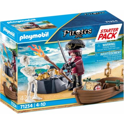 Playmobil 71254 Starter Pack Pirát s člunem – Zboží Mobilmania