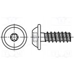 BOSSARD 3184814 Vrut; pro plasty; 2,5x12; Hlava: kulatá; Torx® PLUS; 8IP; ocel – Hledejceny.cz