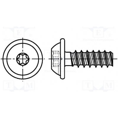 BOSSARD 3184814 Vrut; pro plasty; 2,5x12; Hlava: kulatá; Torx® PLUS; 8IP; ocel – Hledejceny.cz