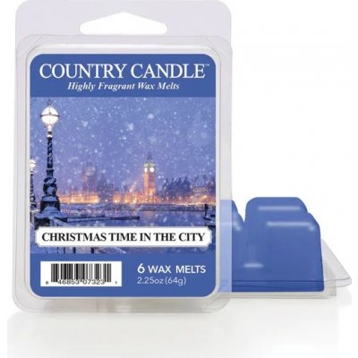 Country Candle Christmas Time in the City Vonný Vosk 64 g