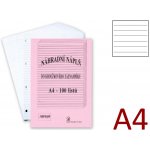 Hit Office, náhradní náplň do kroužkového záznamníku A4, 100 listů linka – Zboží Živě