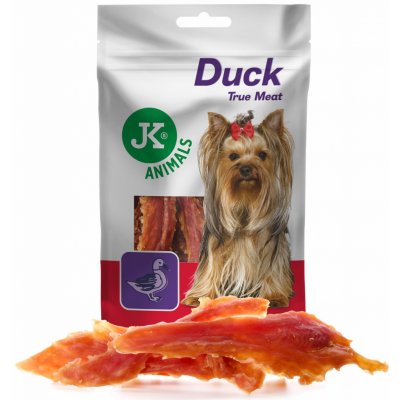 JK ANIMALS Meat Sušené kachní maso masový pro psy 80 g – Zboží Mobilmania