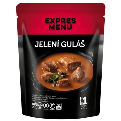 EXPRES MENU Jelení guláš 300 g – Zboží Dáma