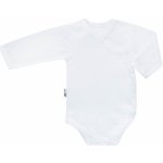 ESITO Antibakteriální dětské body zavinovací jednobarevné bílá – Sleviste.cz