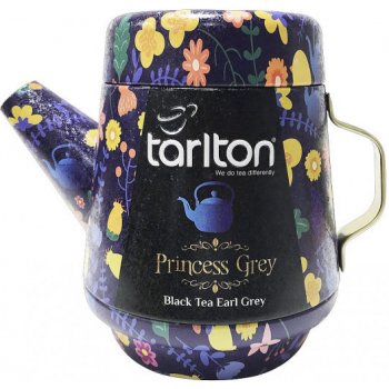 Tarlton Aromatizovaný černý čaj Tea Pot Princess Grey plechová dóza sypaný 100 g