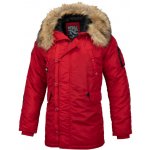 PitBull West Coast pánská zimní bunda Alder červená – Sleviste.cz