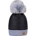 Dámská čepice s bambulí flísová podšívka Wool02 NR – Hledejceny.cz