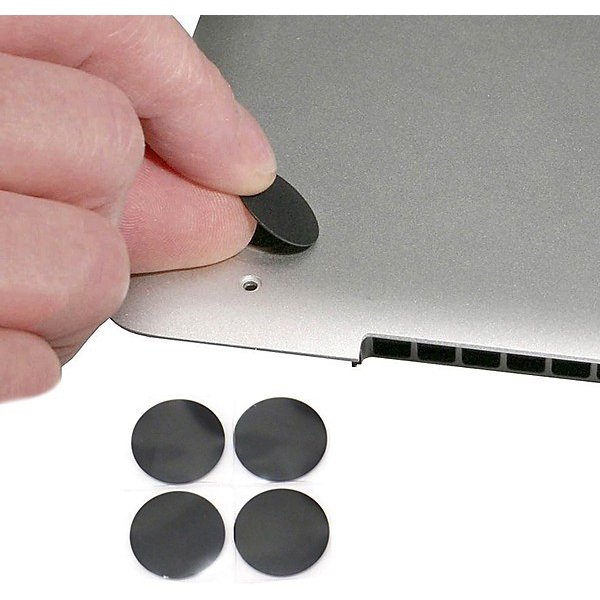 Flex kabel AppleMix Podložky pro Apple MacBook Pro 13 / 15 Retina (modely A1425, A1502, A1398) spodní gumové - 4ks - černé