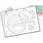 Radost v písku Šablona na pískování chameleon na větvi A5 148 x 210 mm – Hledejceny.cz