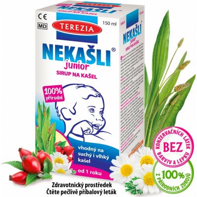 Terezia Company NEKAŠLI Junior 100% přírodní bylinný sirup na kašel 150 ml – Hledejceny.cz