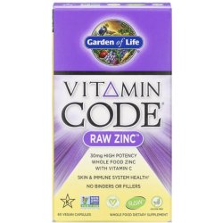 Garden of Life Vitamin Zinek Raw 60 kapslí