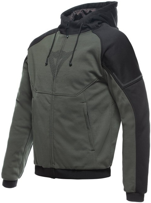 Dainese DAEMON-X SAFETY HOODIE mikina s chrániči zelená/černá