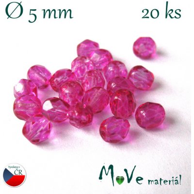 České ohňovky 5mm/20 ks, růžové – Sleviste.cz