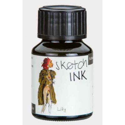 Rohrer and Klingner Rohrer & Klingner Sketchink Lilly lahvičkový inkoust khaki 50 ml – Zboží Dáma