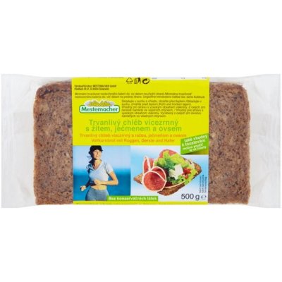 Mestemacher chléb celozrnný vícezrnný 500 g – Zbozi.Blesk.cz