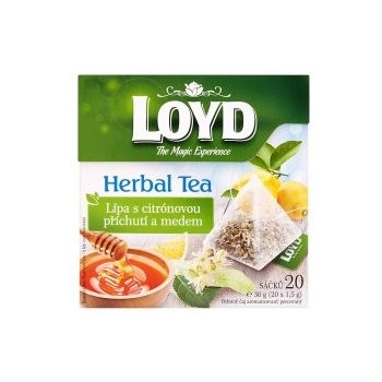 Loyd Herbal Tea lípa s citrónovou příchutí a medem 20 x 1,5 g