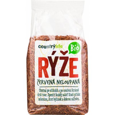 Country Life Bio Rýže červená neloupaná 0,5 kg – Zboží Mobilmania