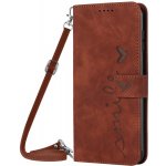 Vsechnonamobil 54628 ART SMILE Peněženkový kryt se šňůrkou Motorola Moto G72 hnědý – Zboží Živě