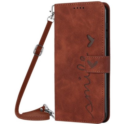 Vsechnonamobil 54628 ART SMILE Peněženkový kryt se šňůrkou Motorola Moto G72 hnědý – Zboží Živě