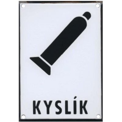 KYSLÍK 150x210mm - smaltovaná tabulka – Zbozi.Blesk.cz