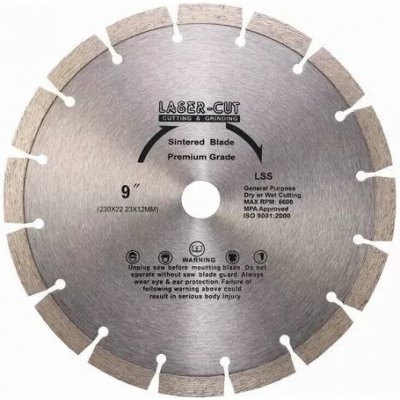 Laser Cut Kotouč diamantový řezný 230 x 22,2 x 12 mm L00110
