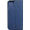 Pouzdro a kryt na mobilní telefon Apple Pouzdro Forcell LUNA Book Carbon iPhone 12 / 12 Pro modré