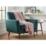 Mybesthome přehoz na křeslo bavlna s akrylem AMBRA růžová 70 x 160 cm – Zboží Dáma