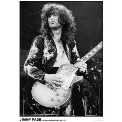 Plakát, Obraz - Jimmy Page - Earls Court May 1975, (59.4 x 84.1 cm) – Hledejceny.cz