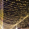 Vánoční osvětlení Yakimz 100M 500 LED víla světla teplá bílá 8 světelných režimů strana zahrada vnitřní venkovní Deco vánoční osvětlení IP44