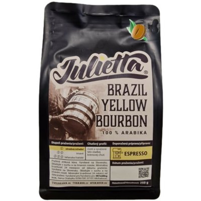 Julietta Brazil Yellow Bourbon zrnková 250 g – Hledejceny.cz