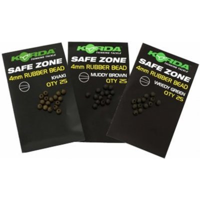 Korda gumové korálky Rubber Beads 4mm Green 25ks – Hledejceny.cz