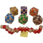 Dřevěný hlavolam zelená kostka – Hledejceny.cz