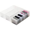 Úložný box Compactor Optimo Set 3 ks malých transparentních organizérů 30 x 10,5 x 8 cm