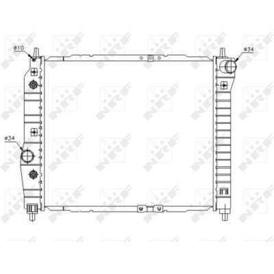 Chladič, chlazení motoru NRF 53638 – Zboží Mobilmania
