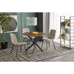 Halmar Jídelní stůl EDGAR (ořech/černý) – Zboží Dáma