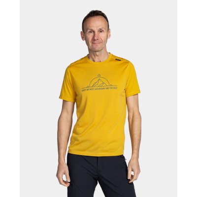 Kilpi pánské merino triko Merin žlutá – Zboží Mobilmania