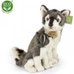 Rappa vlk s mládětem sedící 27 cm – Zboží Dáma