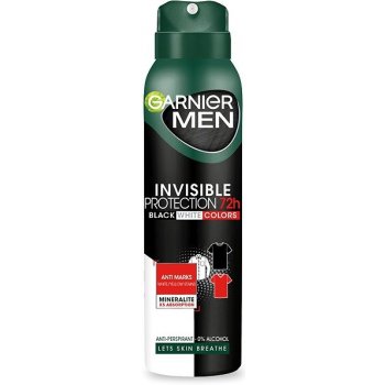 Garnier Men Mineral Invisible Black & White Colors deospray 150 ml