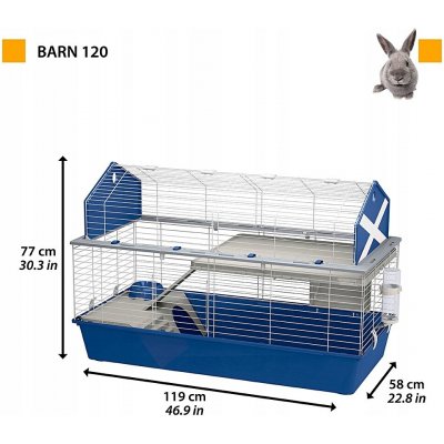 Ferplast Klec BARN 120 pro hlodavce 119 x 58 x 77 cm – Zbozi.Blesk.cz
