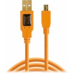 Tether Tools CU5451 USB A - mini USB B, 4,6m, oranžový – Hledejceny.cz