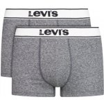 Levi's Trunk Briefs boxerky 37149-0388 světle šedé 2 Pairs – Zboží Mobilmania