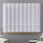 Forbyt žakarová kusová záclona VALENTINA jednobarevná bílá, výška 160 cm x šířka 400 cm (na okno) – Zboží Mobilmania