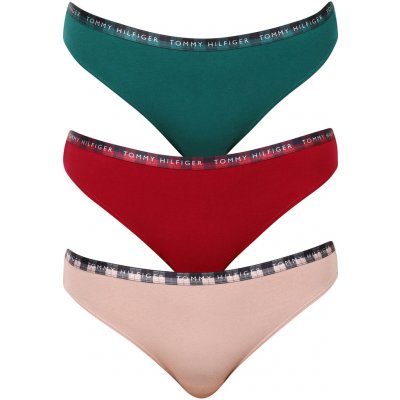 Tommy Hilfiger dámské tanga 3pack Essentials 