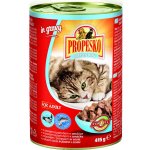 Propesko Cat losos a pstruh v omáčce kousky 415 g – Zboží Mobilmania