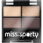 Miss Sporty Quattro Studio Quadruple oční stíny 404 Real Smoky/Smoky Black 5 g – Zboží Dáma